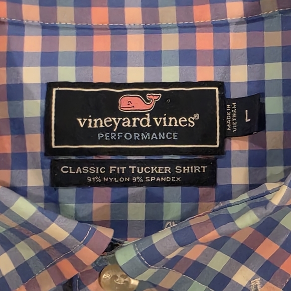 Vineyard Vines Performance Classic Fit Tucker Shirt L - Picture 3 of 5